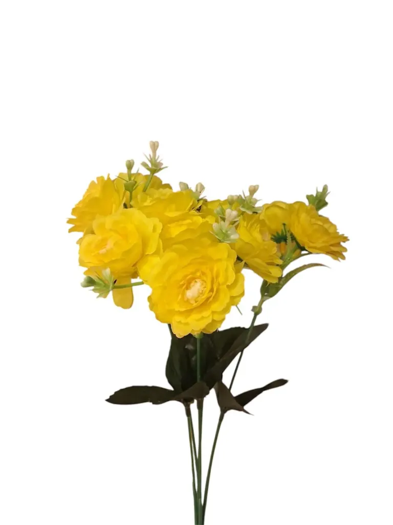 Vibrant Golden Yellow Rose Bunch