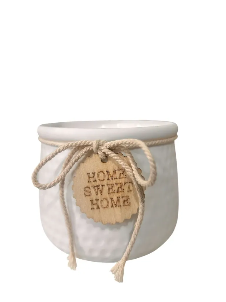 "Home Sweet Home" Plastic Pot